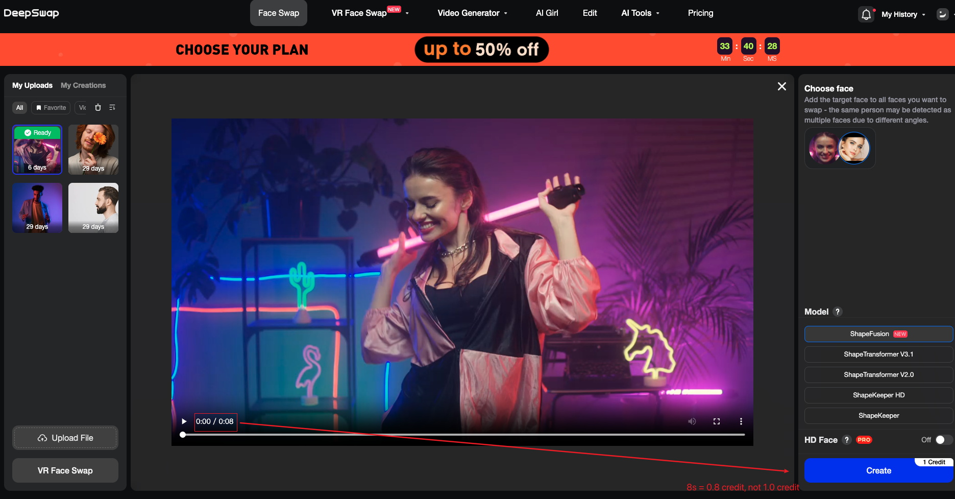 DeepSwap Hidden Fees